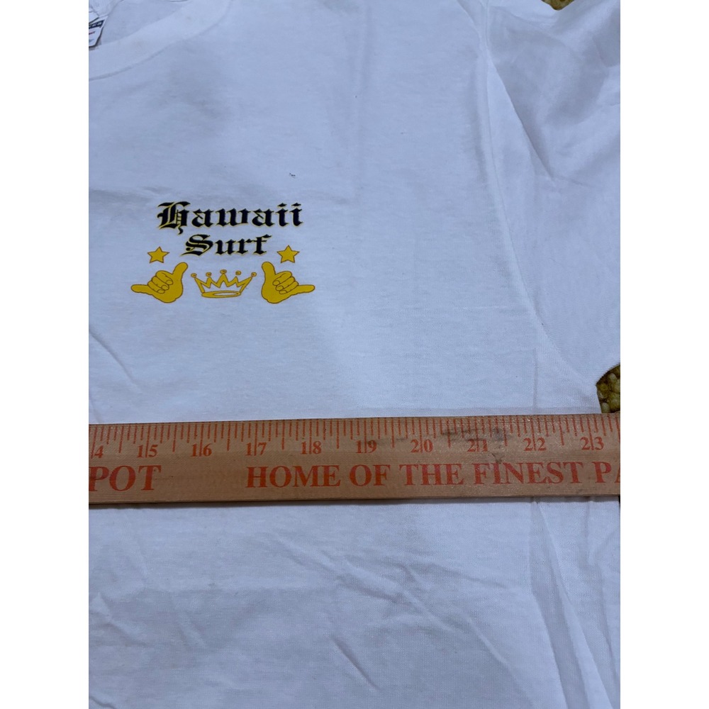 Jerzees Hawaii Surf Graphic T-Shirt Mens XL White ABC Stores Heavyweight Cotton - Picture 7 of 9